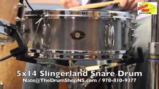 Slingerland Snare Drum 5x14  The Drum Shop North Shore [upl. by Nehr231]