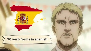 Learn 70 verb forms in Spanish in 2 minutes [upl. by Ahsenar500]