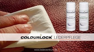 COLOURLOCK LEDERPFLEGE LEDER PROTECTOR – LEDER VERSIEGELUNG  COLOURLOCK [upl. by Malita224]