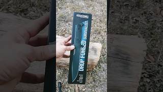 Cold Steel Drop Forged Survivalist quick unboxing GSM bushcraft scary sharp Survivalist knife [upl. by Adnwahsat789]