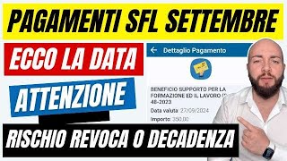 PAGAMENTI SUPPORTO FORMAZIONE LAVORO Settembre 2024 ricariche arrivate [upl. by Nugesulo61]