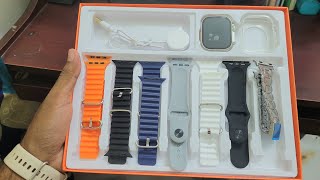 Y20 Ultra smart watch watch  7 straps with cover gadgets smartwatch [upl. by Faber]