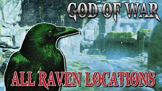 GOD OF WAR 2018 ALL RAVEN LOCATIONS quotALLFATHER BLINDEDquot ACHIEVEMENT GUIDE [upl. by Hendren]