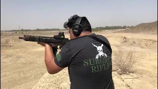 Full auto Armalite M15 with Magpul D60 gun 556 fullauto [upl. by Attennod]