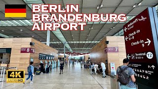 4K Berlin Brandenburg Airport Germany 🇩🇪🐧 Walking Tour [upl. by Ahseek987]