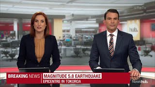 BREAKING Thousands feel jolt as short sharp earthquake strikes near Tokoroa  Newshub [upl. by Rosalynd]