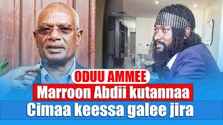 ODUU AMMEE  Marroon Abdii kutannaa Cimaa keessa galee jira [upl. by Anival]