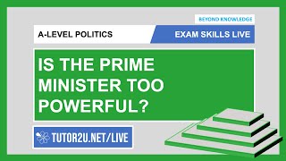 ALevel Politics  Exam Skills Live  Is the Prime Minister Too Powerful [upl. by Norehc]