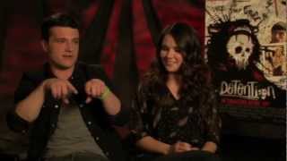 Josh Hutcherson amp Shanley Caswell Interview  Detention Exclusive [upl. by Erdnassak859]