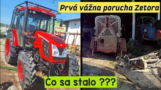 Prvá vážna porucha na Zetore demontáž nadstavby a radlice  výmena oleja v navijáku Tajfun Amles [upl. by Irmina]