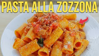 How to Make PASTA ALLA ZOZZONA  The Cousin of Carbonara who Likes Red Sauce [upl. by Nylaras]