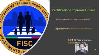 Cinofilia applicata le certificazioni esami di impronta urbana [upl. by Sarkaria]