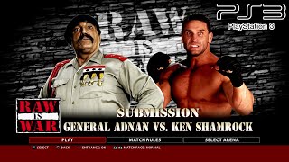 WWE 2K16 PS3  General Adnan VS Ken Shamrock  Ultimate Submission 10 Min 2KmClassic [upl. by Creedon]