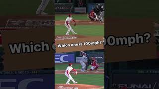 Which one is the 100mph pitch ⚾️🔥 shortsviral baseball mlb strikeout pitching rbibaseball [upl. by Nameloc]