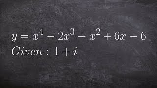 Given a Complex Zero Write the Remaining Zeros of the Function Using Long Division [upl. by Vedette]