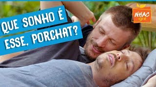 Fábio Porchat quotacordaquot com Rodrigo Hilbert e diz que sonha com fim do mundo  Tempero de Família [upl. by Neumann]