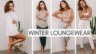 HUGE Winter Loungewear Try On Haul  AERIE  ARTIZIA [upl. by Ettenahc996]