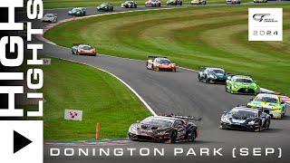 HIGHLIGHTS  Race  Donington Park  British GT 2024 [upl. by Etnuahs]