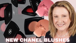 New Chanel CreamToPowder Blushes  All Five Shades  Swatches [upl. by Yeniar757]