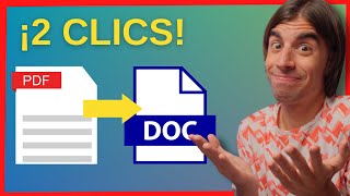 Cómo CONVERTIR PDF a WORD online  De FORMATO PDF a DOC o DOCX [upl. by Aritak]