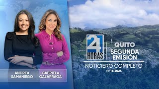 Noticiero de Quito Segunda Emisión 111124 [upl. by Atikaj661]