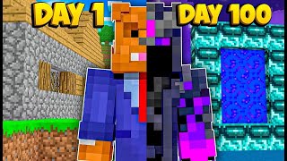 I Survived 100 INSANE Days In A Minecraft Warped Dimension [upl. by Benjamin320]