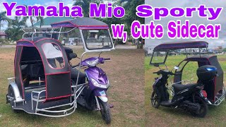 Yamaha Mio sporty w Cute amp Lightweight Sidecar💜💞❤️ [upl. by Peters427]