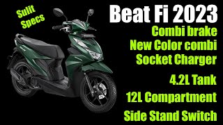 Honda Beat FI 2023 Model Review New [upl. by Yetnom]