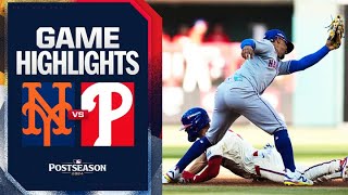 Mets vs Phillies NLDS Game 2 Highlights 10624  MLB Highlights [upl. by Seka72]