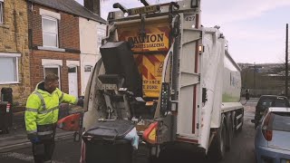 Christmas Overhaul Veolia Dennis Elite 6 Bin lorry on General Waste [upl. by Anirbac433]