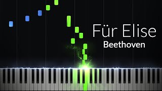 Für Elise  Ludwig van Beethoven Piano Tutorial [upl. by Aicirpac]