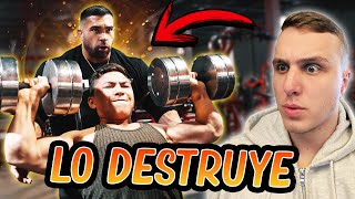 Levanta 60 kg por brazo y deja en shock a un Mr Olympia increíble [upl. by Dihaz]