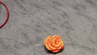 Making of Crochet Rose flower 🌹🌹🌹🌹🌹 [upl. by Domph]