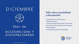 Taller sobre accesibilidad y discapacidad [upl. by Schluter]