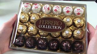 Ferrero Chocolate Collection UNBOXING Rocher  Rafaello  Rondnoir [upl. by Hanan821]