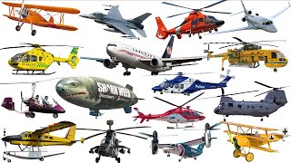 Aircraft Compilation  Airplanes for Children  Picture Show  Fun amp Educational Learning Video [upl. by Skyla828]