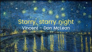 Vincent  Don McLean  Lyrics [upl. by Geanine]