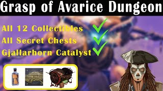 Destiny 2  All Grasp of Avarice Collectibles  Secret Chests  Gjallarhorn Catalyst  Season 15 [upl. by Nolur]