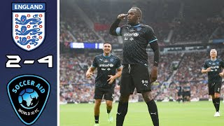 England vs World XI 24  Soccer Aid 2023  Extended Highlights amp All Goals  11 June 2023 [upl. by Dyche]