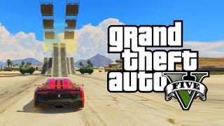 AIRFIELD AIR RAMPS GTA 5 Funny Moments [upl. by Ahsiekyt]