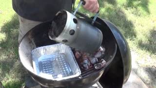 How To Set Up A Charcoal Grill For Smoking [upl. by Drawe]