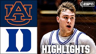 Auburn Tigers vs Duke Blue Devils  Full Game Highlights  ESPN College Basketball [upl. by Aciras]