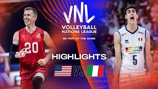 🇺🇸 USA vs 🇮🇹 ITA  Highlights Semifinals  Mens VNL 2023 [upl. by Choo]