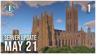 Epic English Cathedral  Minecraft World Tour May 2021 [upl. by Eniawd]