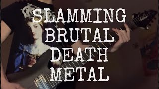 BRUTAL SLAM DEATH METAL GUITAR [upl. by Nathanoj]