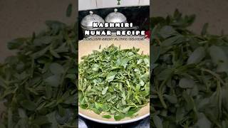 Kashmiri Nunar RecipeKulfa Ka SaagHow To Cook Wild PurslaneHealthy Recipeshortsviralvideofyp [upl. by Willmert]