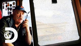 Crab Cage SMASHES Captain Keiths Window In Pieces  Deadliest Catch [upl. by Warms]