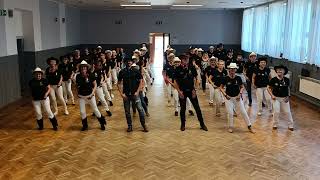 Flobie Slide Line Dance Demo Beginner Music Taniec Liniowy [upl. by Other346]