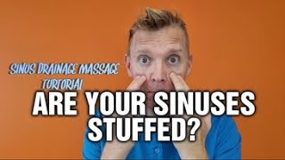 Sinus Drainage Massage How to Unblock Sinuses Fast painfree [upl. by Yelhak]