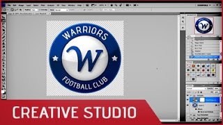 Photoshop  How to create a sport logo 3D [upl. by Ynos]